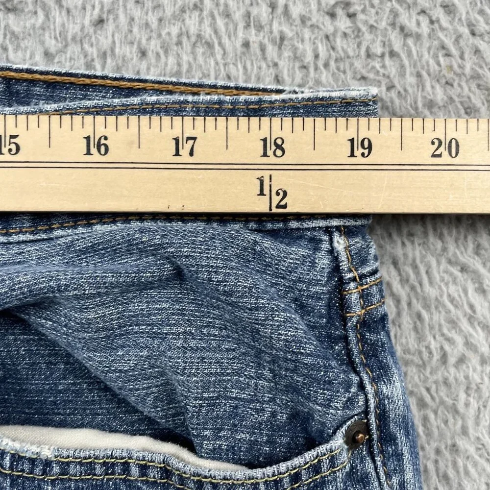 Levis 559 Jeans Mens 38x32 Relaxed Fit Straight Leg Denim Medium Wash Mid‎ Rise